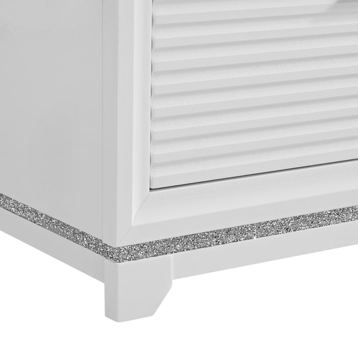 Denmark Dresser and Mirror Set in White