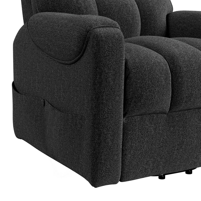 Desoto Power Lift Chair in Sahara Black