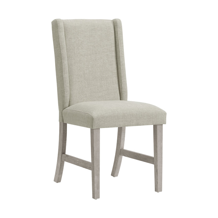 Eleanor Standard Height Dining Set in White-Rectangular Table and Four Chairs