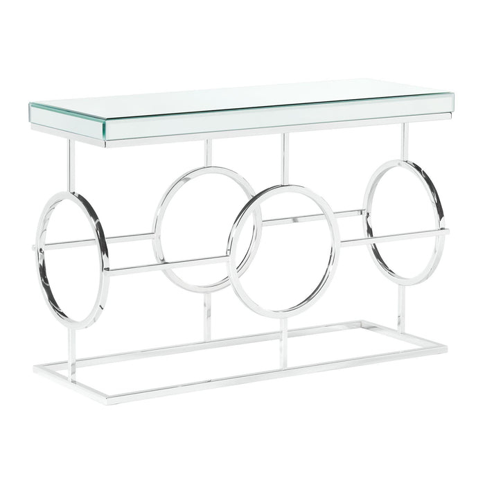 Pearl Rectangle Mirrored Sofa Table
