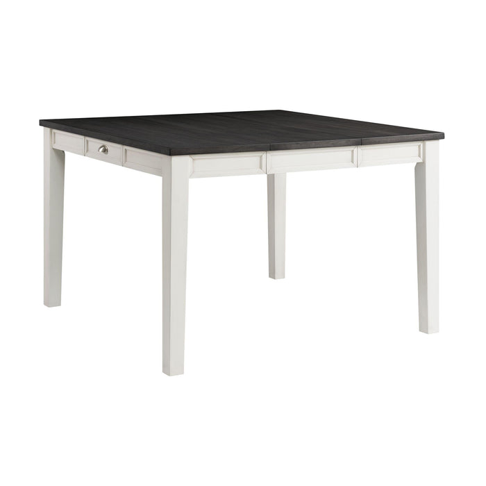 Kayla Two Tone Counter Height Dining Table with Storage