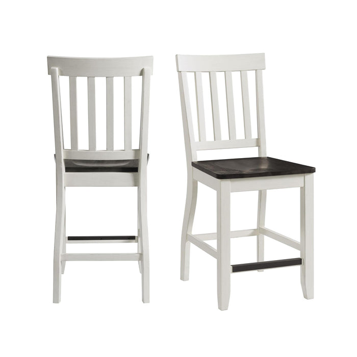 Kayla Two Tone Counter Height Side Chair Set of 2