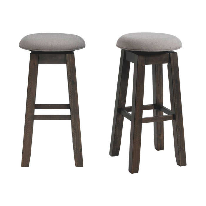 Morrison 30" Swivel Backless Bar Stool Set of 2