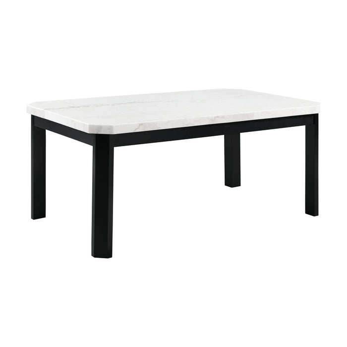 Francesca White Marble Standard Height Dining Table