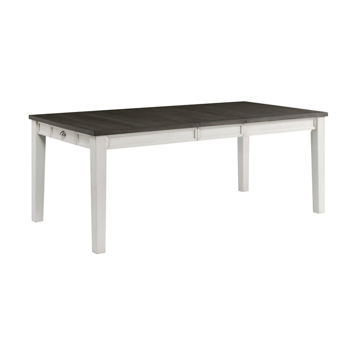 Kayla Two Tone Dining Table with Storage