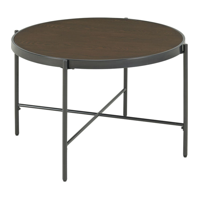 Vienna Round Coffee Table with Wooden Top