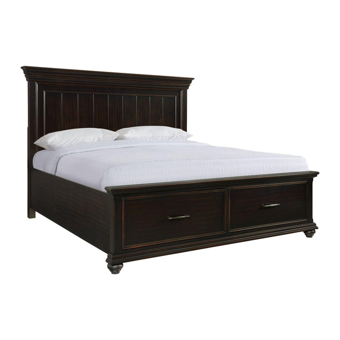 Slater Platform Storage Bedroom Set Black