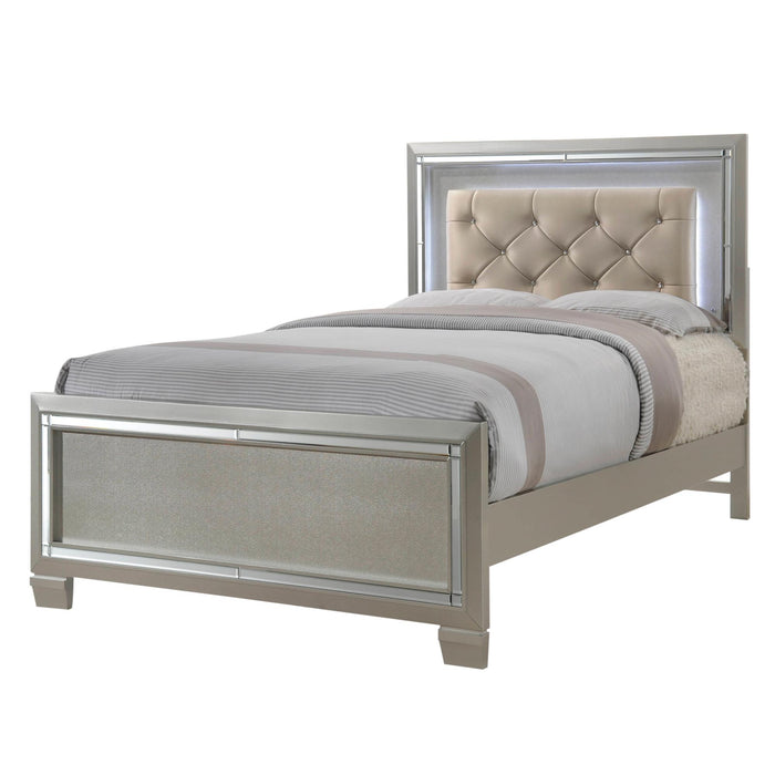 PLATINUM YOUTH PLATFORM BEDROOM SET - Eclectic 79 Furniture Store