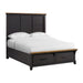 Montrose Storage Bedroom Set in Espresso & Brown - Eclectic 79 Furniture Store