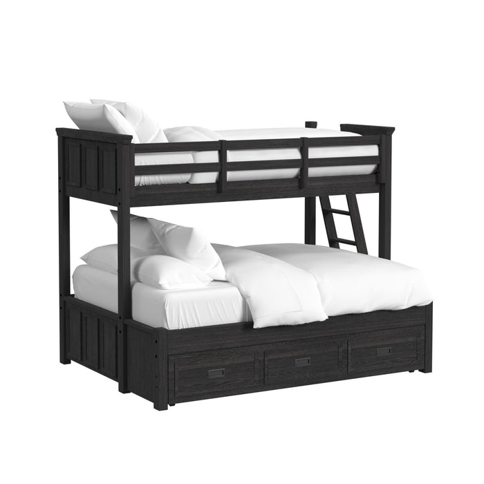 Hampton Kids Over Bunk with Ladder and Trundle Bedroom Set