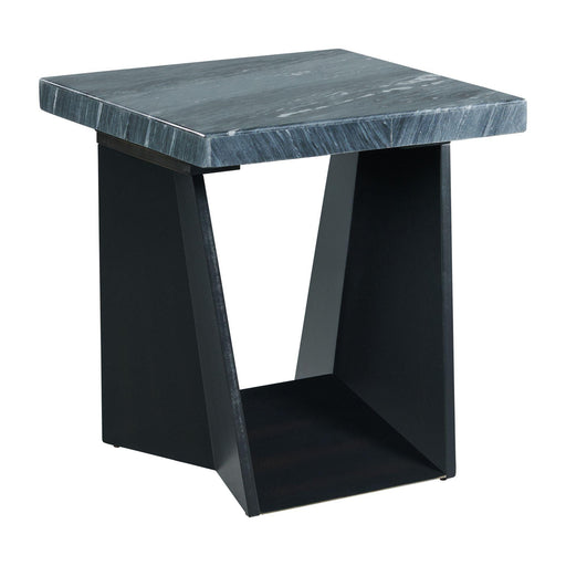 Beckley End Table Complete in Dark Marble Top - Eclectic 79 Furniture Store