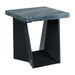 Beckley End Table Complete in Dark Marble Top - Eclectic 79 Furniture Store