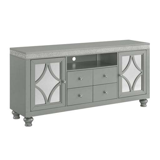 Avril 70" TV Stand in Silver - Eclectic 79 Furniture Store