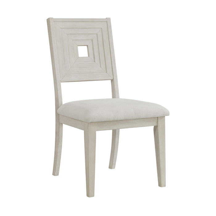 Avalanche Dining Side Chair in Antique White (2 Per Carton) - Eclectic 79 Furniture Store