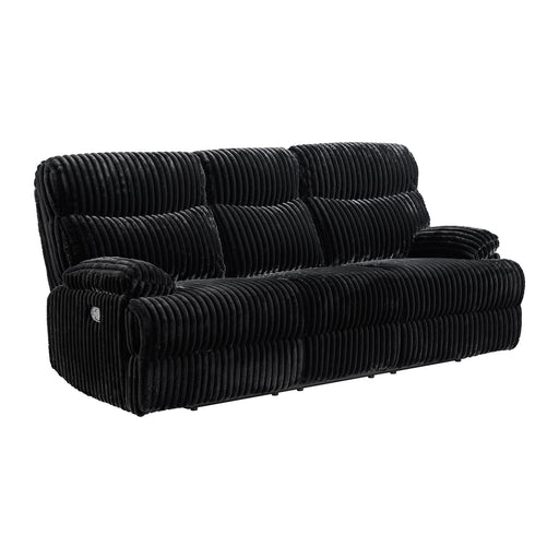 Admiral 3PC Living Room Set in Masis Black-Sofa, Loveseat & Recliner - Eclectic 79 Furniture Store