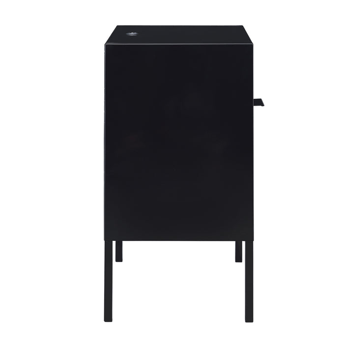 Ember Nightstand (C-1094) BLACK NIGHTSTAND W/ USB