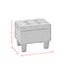 Ethan 3Pk Storage Bench with 2 Ottoman in Heirloom Blue (ISTA3A) - Eclectic 79 Furniture Store