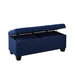 Ethan 3Pk Storage Bench with 2 Ottoman in Heirloom Blue (ISTA3A) - Eclectic 79 Furniture Store