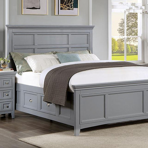CASTLILE Cal.King Bed, Gray image