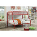 Opal Red Twin/Full Bunk Bed - Eclectic 79 Furniture Store
