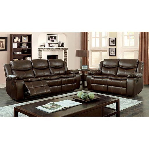 Pollux Brown Love Seat image