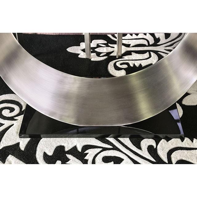 ORLA Silver/Black Dining Table - Eclectic 79 Furniture Store