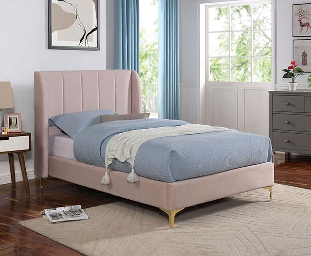 PEARL Full, Queen, & Twin Bed, Light Pink