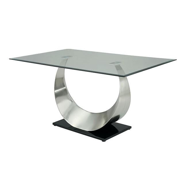 ORLA Silver/Black Dining Table - Eclectic 79 Furniture Store