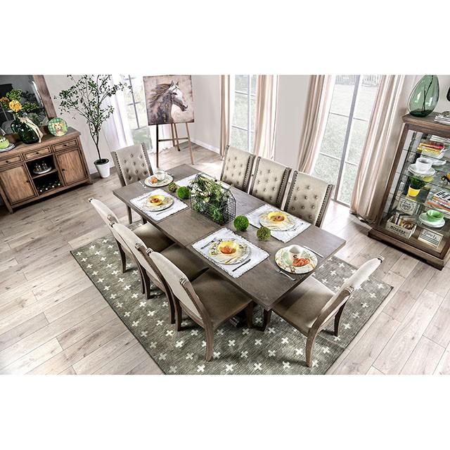 Patience Rustic Natural Tone Dining Table - Eclectic 79 Furniture Store