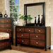 Patra Acacia/Walnut Mirror - Eclectic 79 Furniture Store