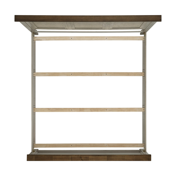 Farmington Panel Bedroom Set in Medium Brown and Washed Stone