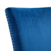 Francesca Rectangular Dining Blue Velvet Side Chair (2 Per Pack) - Eclectic 79 Furniture Store