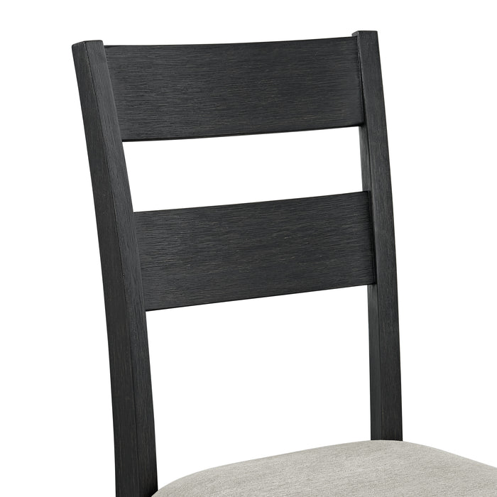 Garcia 5PC Dining Set with Table and 4 Chairs in Black