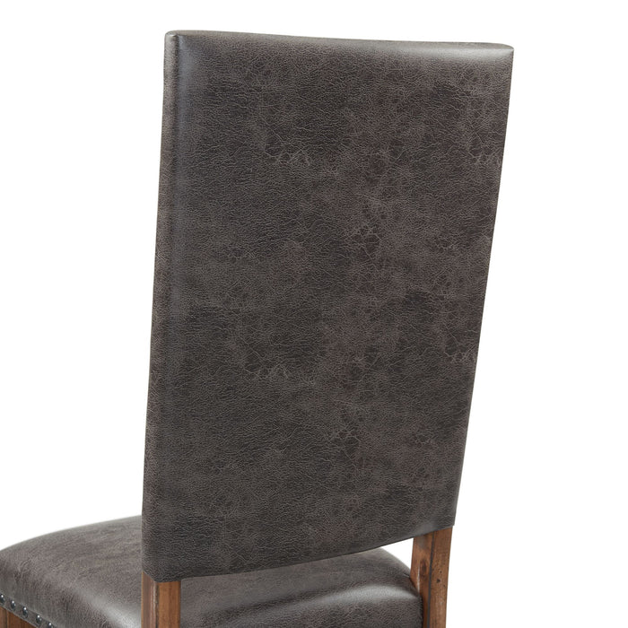Gramercy 6PC Dining Set-Table, Four Tall Back Chairs and Settee