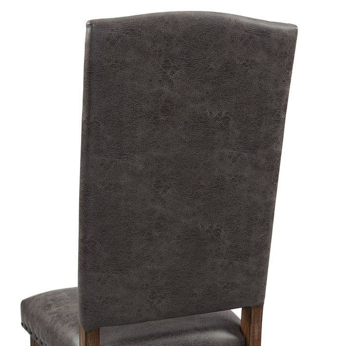 Gramercy 7PC Dining Set-Table and Six Tufted Tall Back Chairs