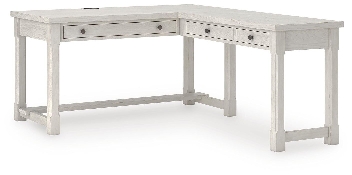 Robbinsdale L-Shaped Home Office Desk - Eclectic 79 Furniture Store