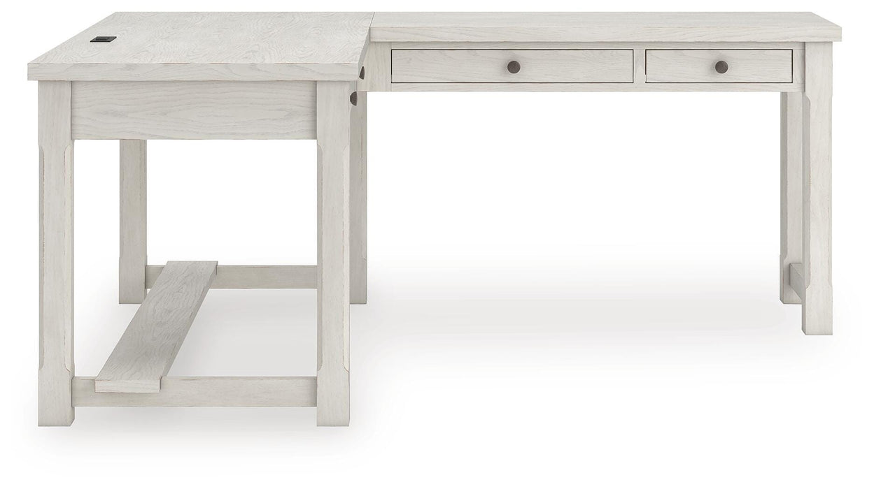 Robbinsdale L-Shaped Home Office Desk - Eclectic 79 Furniture Store