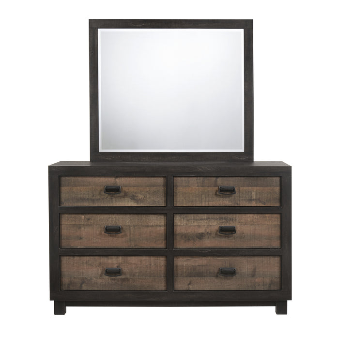 Harlington 6-Drawer Dresser w/ Mirror Set - Eclectic 79 Furniture Store