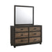 Harlington 6-Drawer Dresser w/ Mirror Set - Eclectic 79 Furniture Store