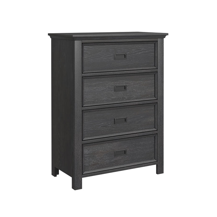Hampton Kids Over Bunk with Staircase and Trundle Bedroom Set