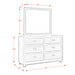 Harlington 6-Drawer Dresser w/ Mirror Set - Eclectic 79 Furniture Store