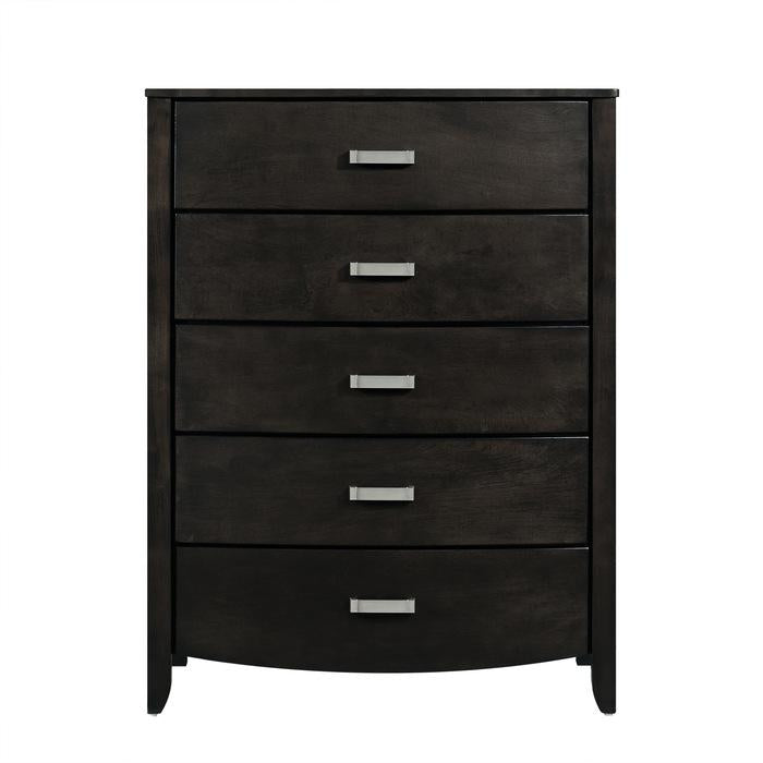 Lyric 5 Drawer Chest in Brownish Gray 1737NGY-9
