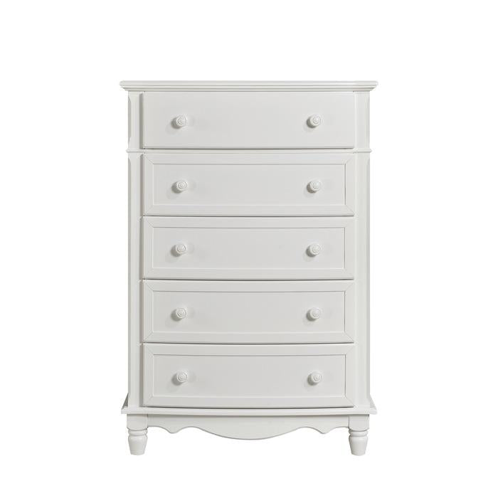 Clementine 5 Drawer Chest in White B1799-9