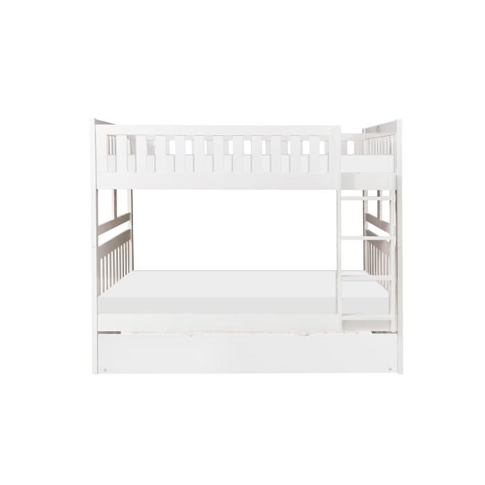 Galen Full/Full Bunk Bed w/ Twin Trundle in White B2053FFW-1*R