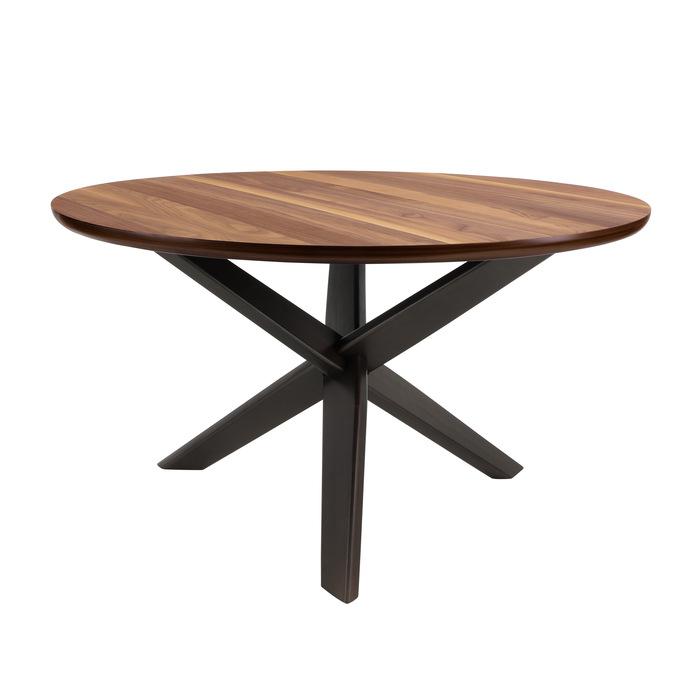 Nelina Round Dining Table in Espresso & Natural 5597-53*
