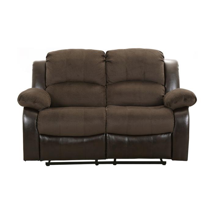 Granley Double Reclining Loveseat in Chocolate 9700FCP-2