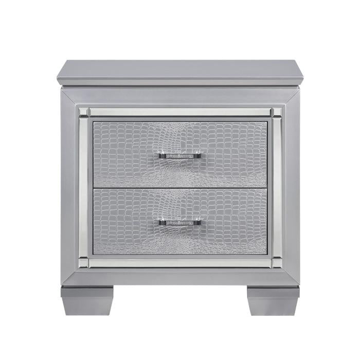 Allura Nightstand in Silver 1916-4