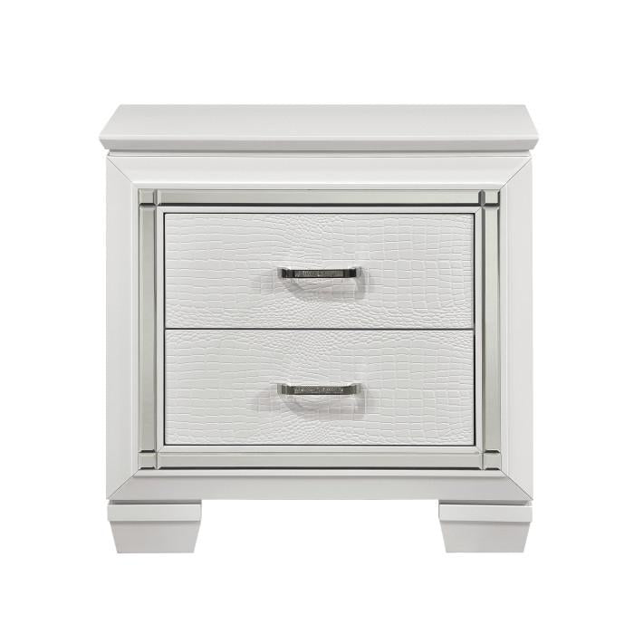 Allura Nightstand in White 1916W-4