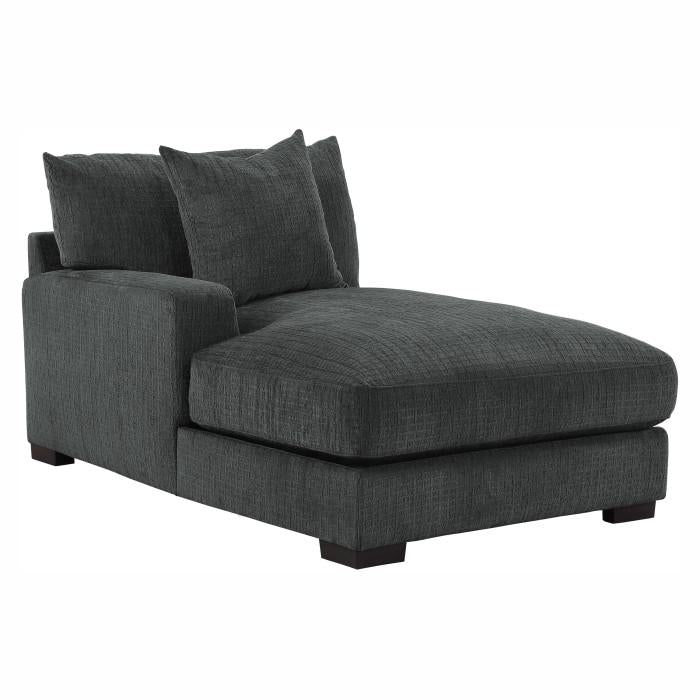 Worchester Left Side Chaise in Gray 9857DG-LC