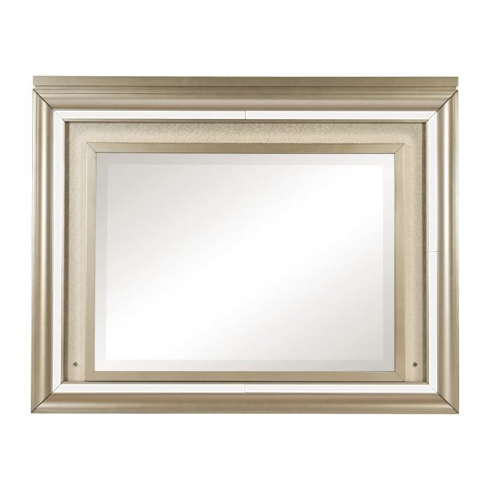 Loudon Mirror with LED Lighting in Champagne Metallic 1515-6
